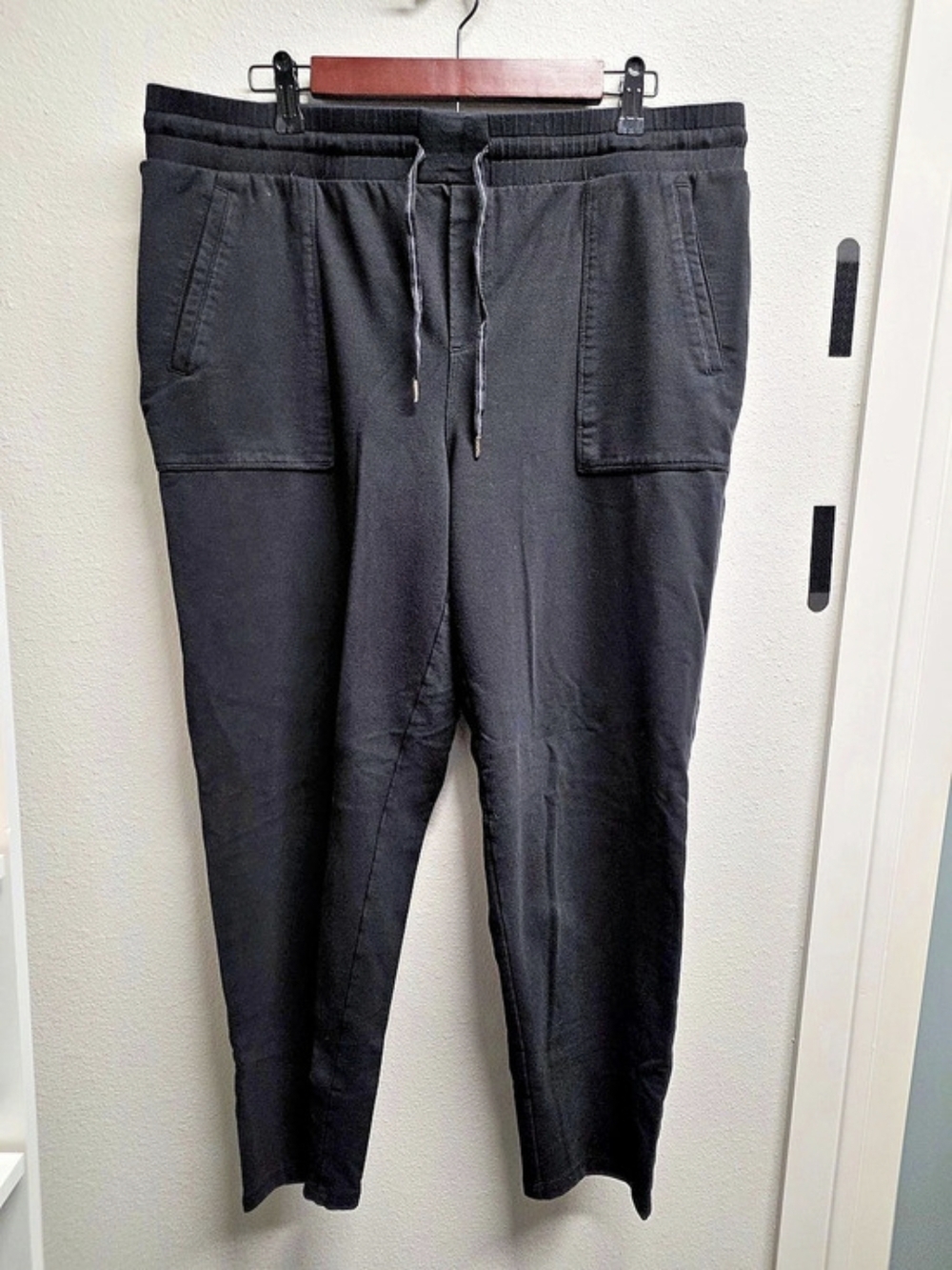 T by Talbots Pima Terry Jogger Black Pants XL